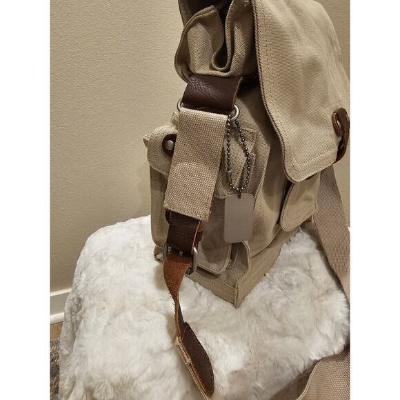 NWOT Park B. Smith Canvas/Leather 2 Bottle Wine Bag - Picture 4 of 16